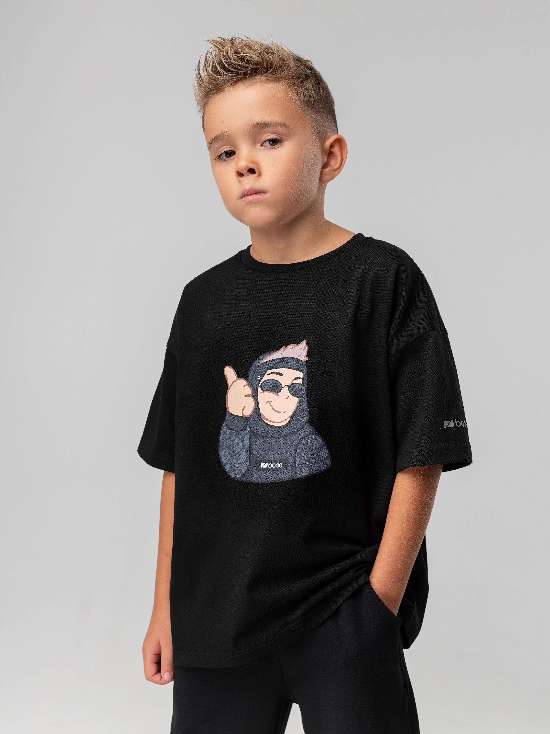 Футболка Bodo 4-460MU_черный (графит) - фото 1