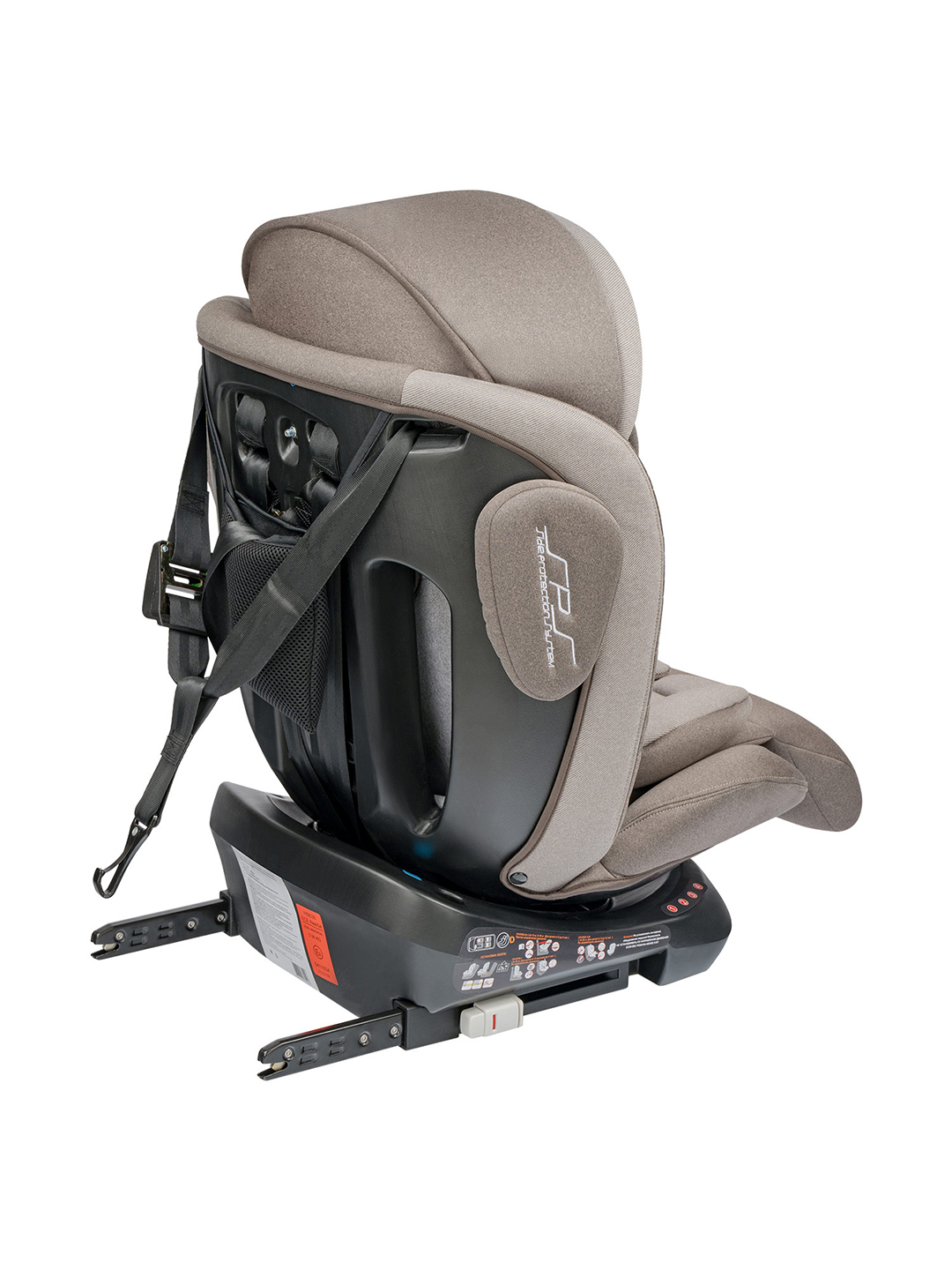Автокресло Indigo SMART+ бежевый-коричневый Isofix 0+/1/2/3 (0-36 кг) - фото 2