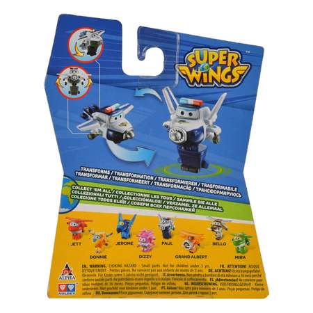 Автомобиль Super Wings Мини-трансформер Пол