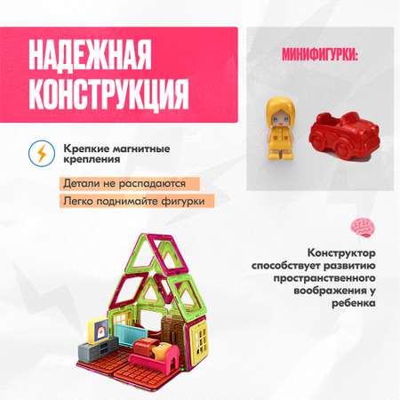 Конструктор LX Набор для дома Мегги магнитный