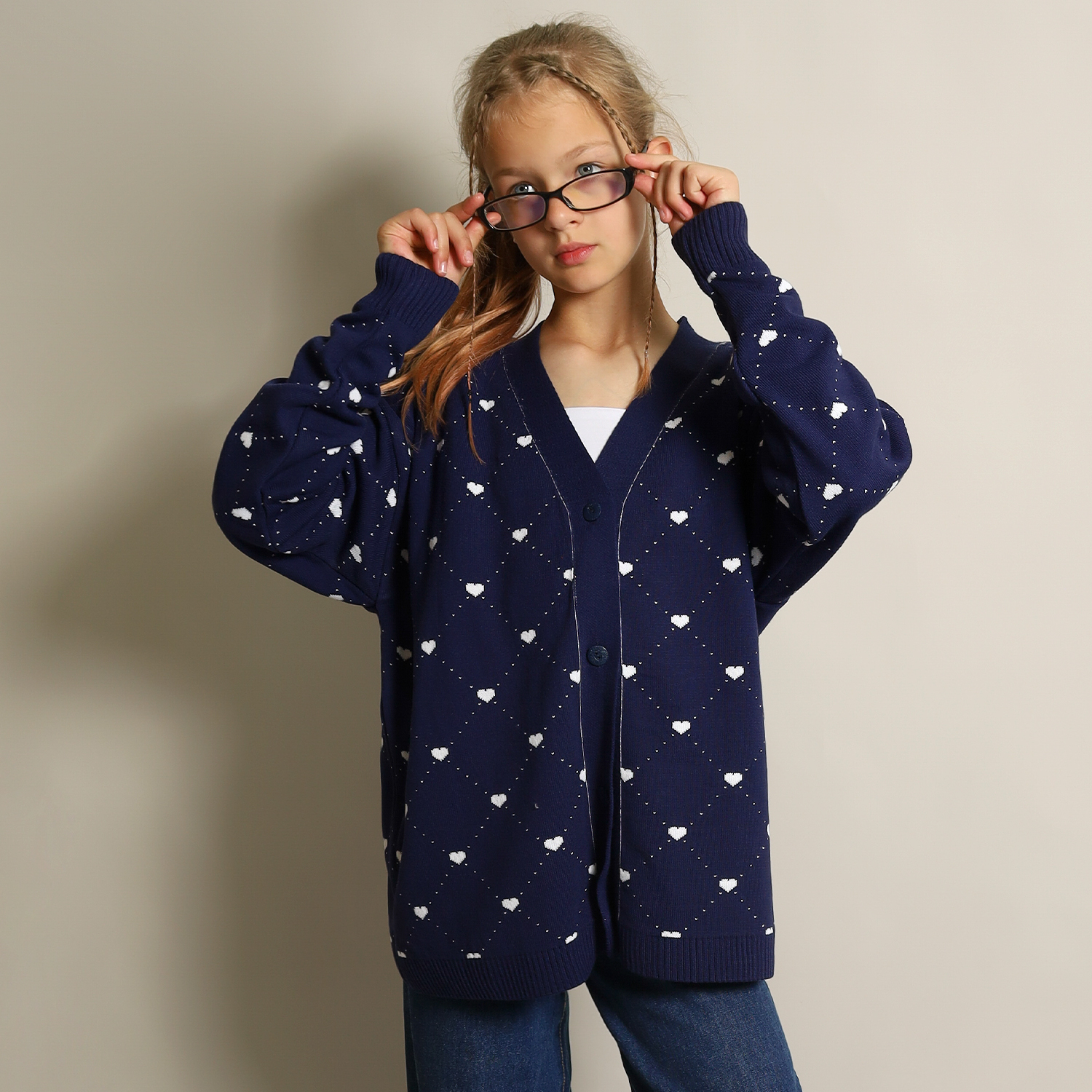 Кардиган LEO 4048С_темно-синий - фото 1