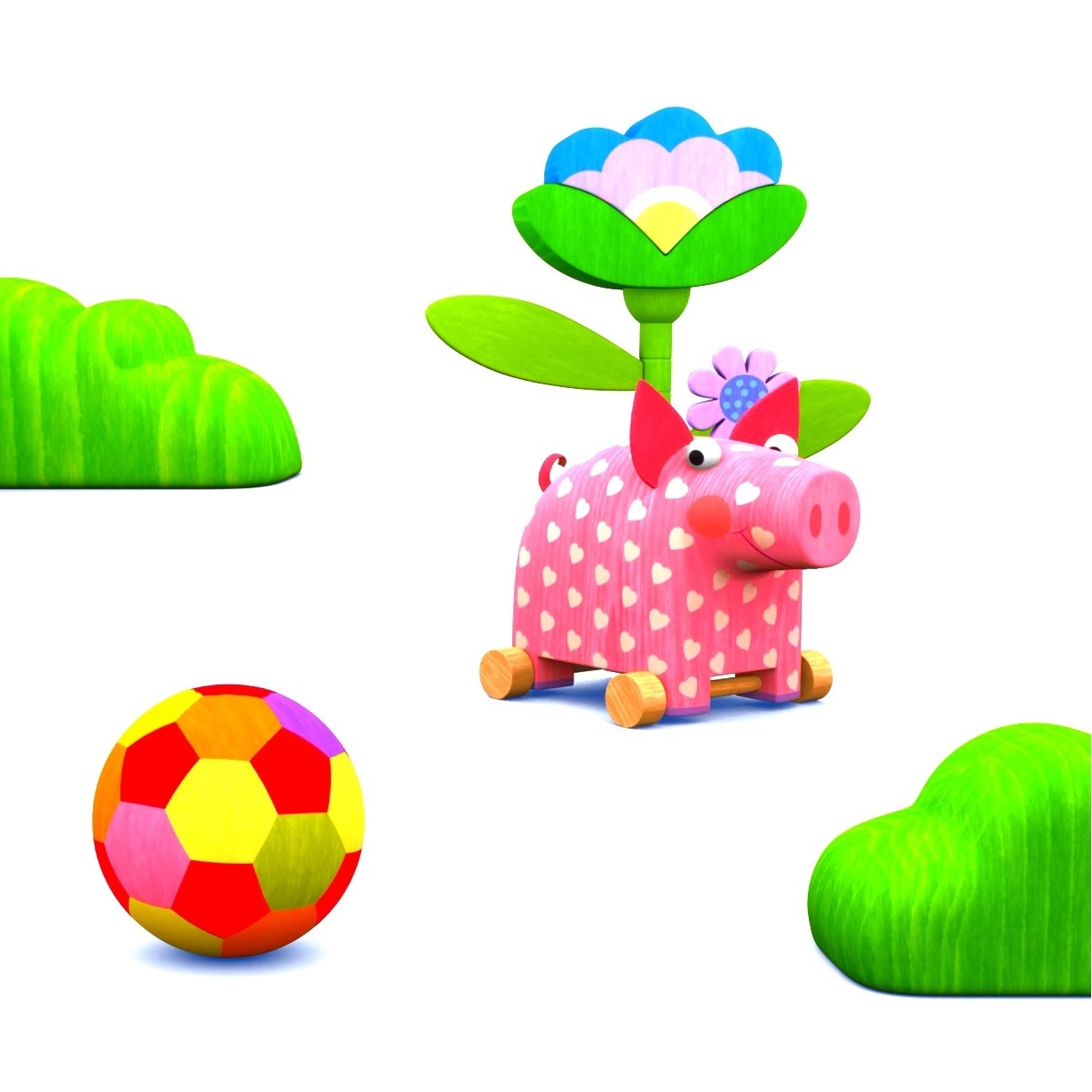 Игрушка Деревяшки каталка - фото 7