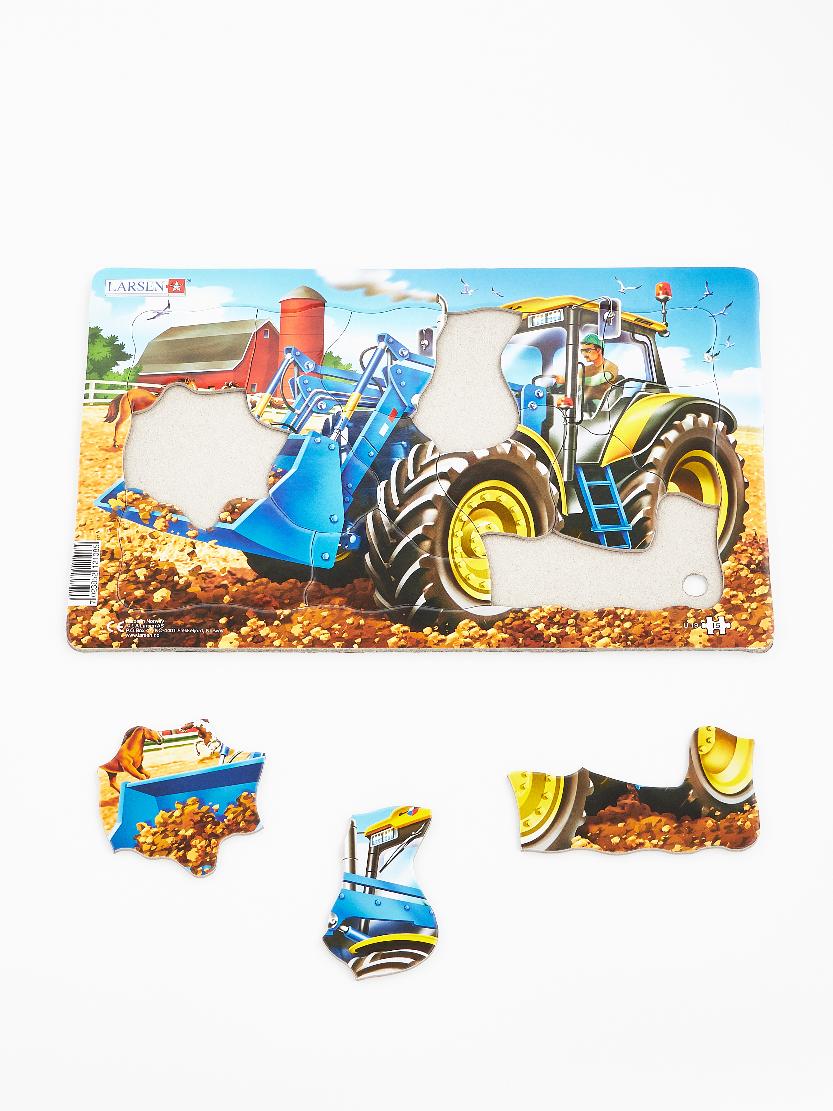 Пазл Larsen Трактор и экскаватор классический - фото 3