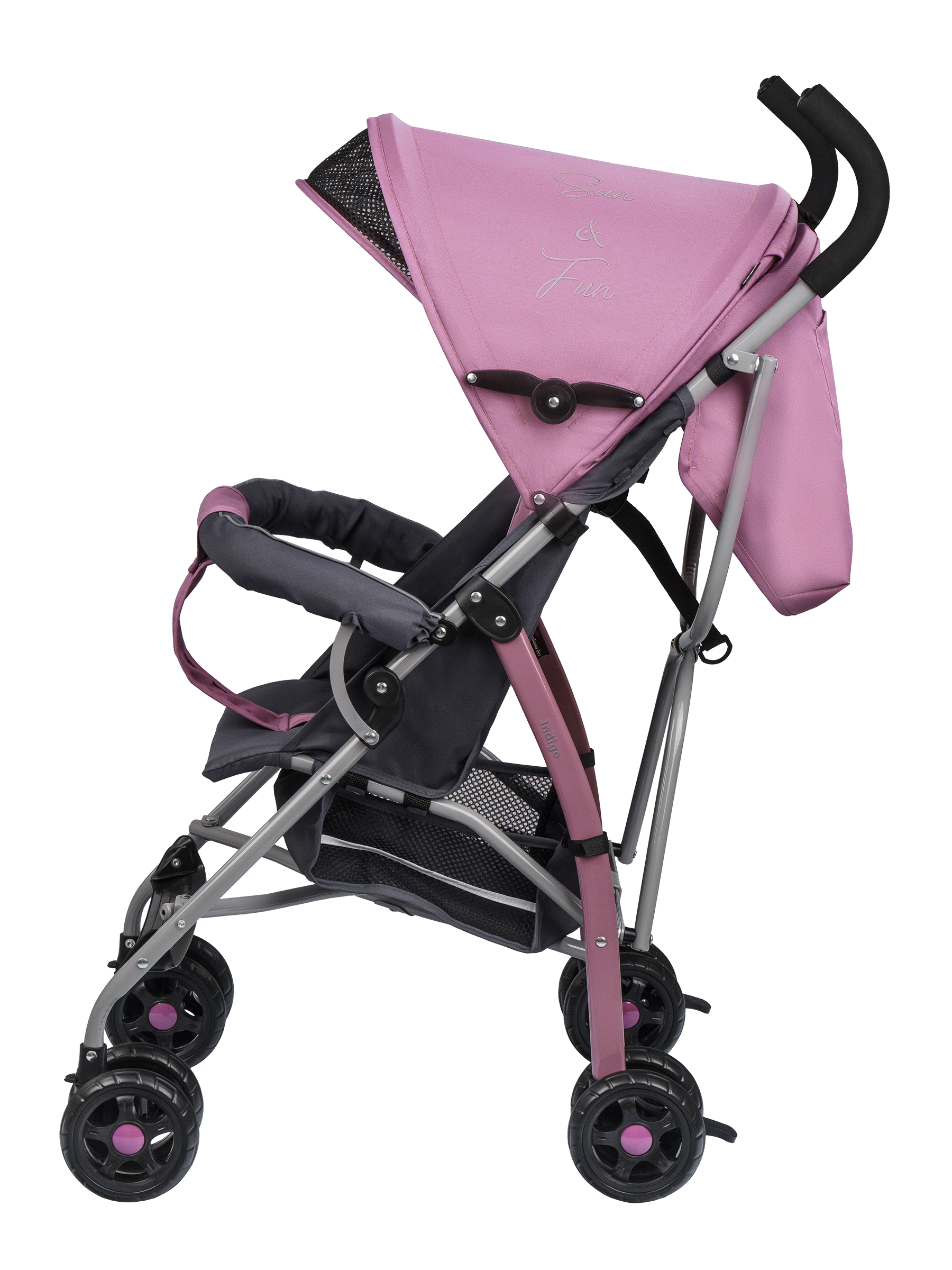 Коляска прогулочная Indigo Bono пыльная роза - фото 10