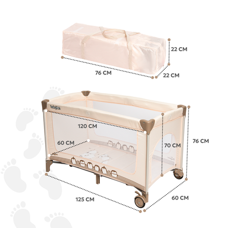 Манеж Babyton Play Box Beige P612