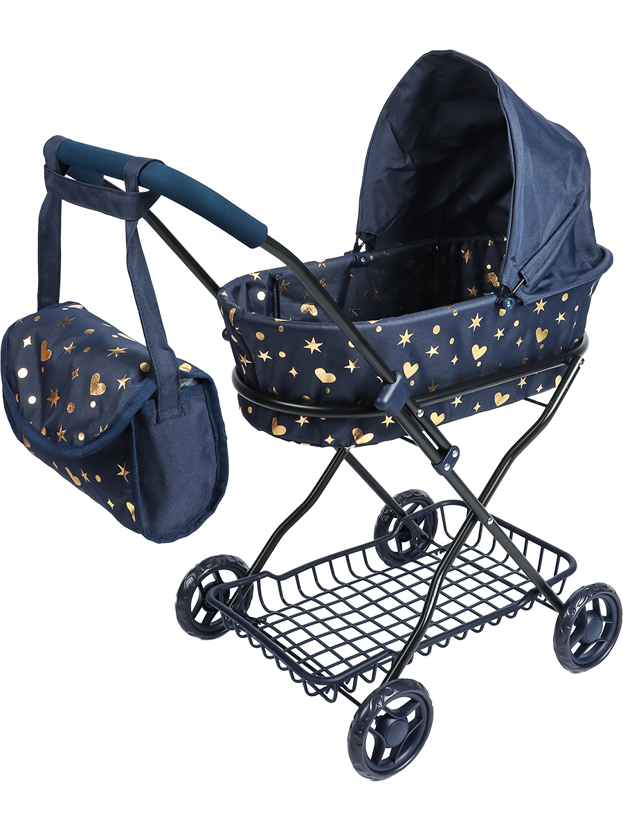 Коляска-люлька для кукол Рыжий кот 9325-BS - фото 1