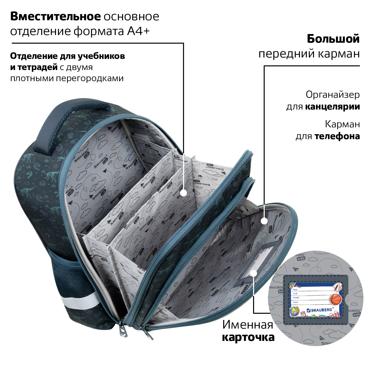 Рюкзак Brauberg - фото 8