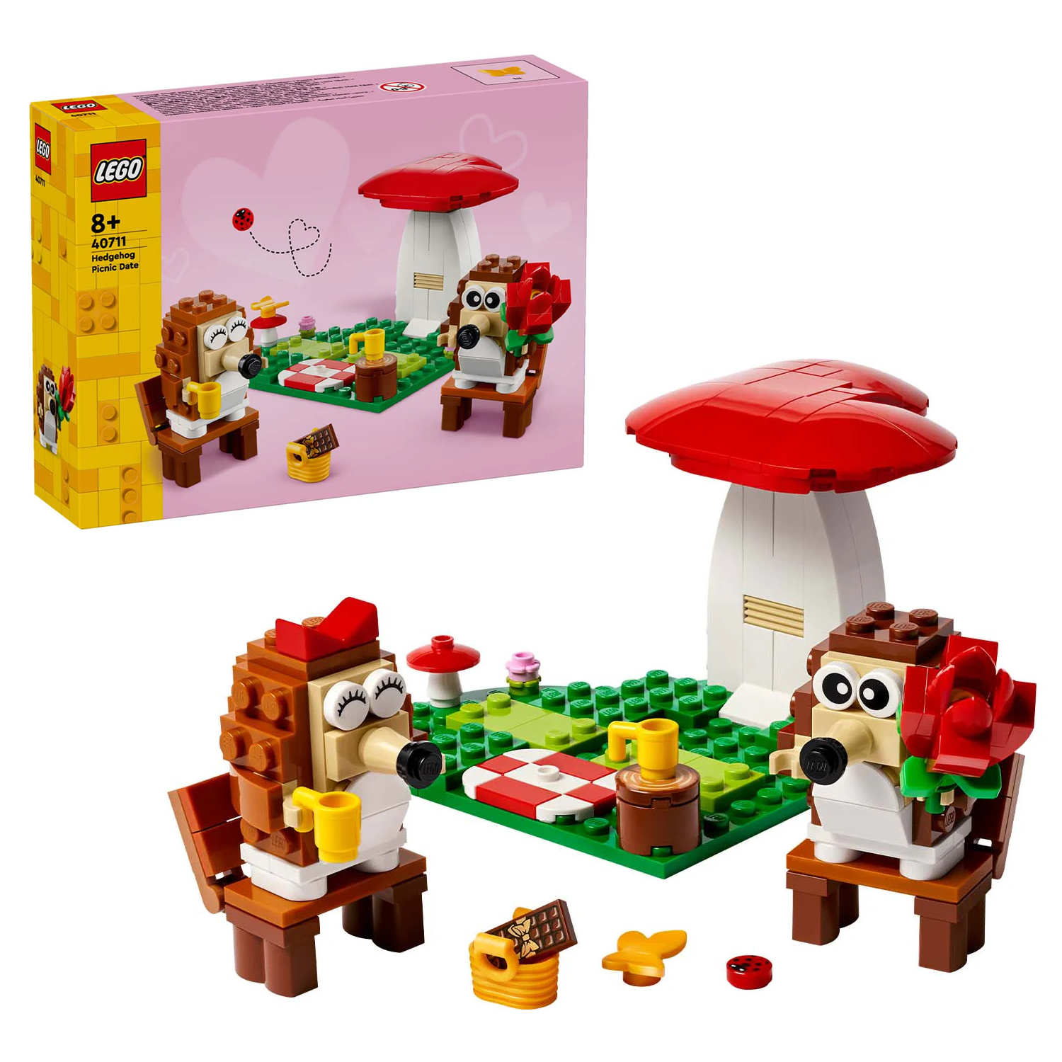 Конструктор LEGO Classic Свидание ёжиков на пикнике блочный - фото 1