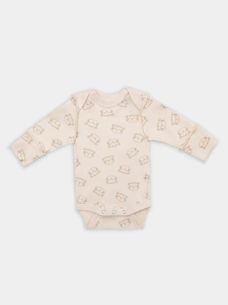 Боди 2 шт Mark Formelle (Марк Формэль) 13016-1-2/тигрята на пудре +динозавры на зеленом - фото 10