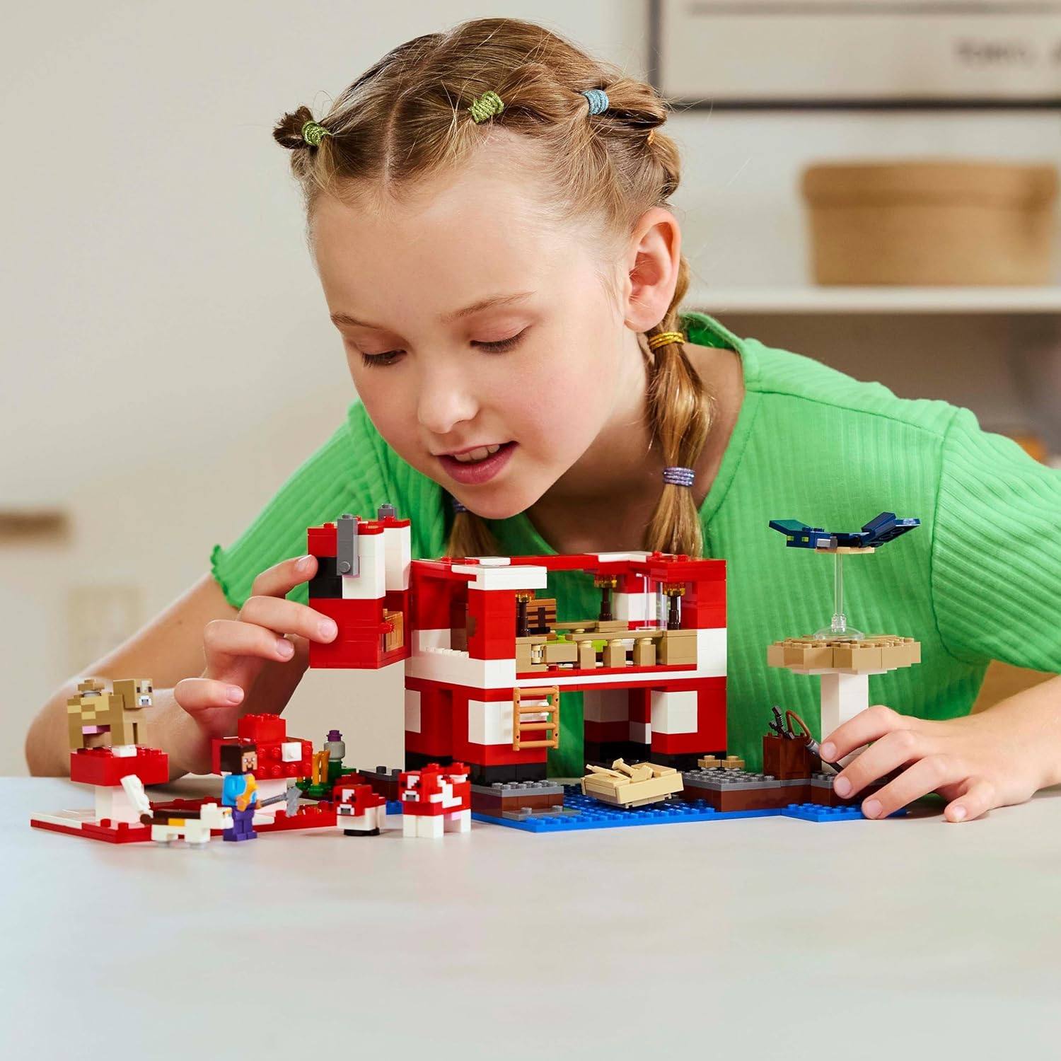 Конструктор LEGO Minecraft Грибной дом блочный - фото 8