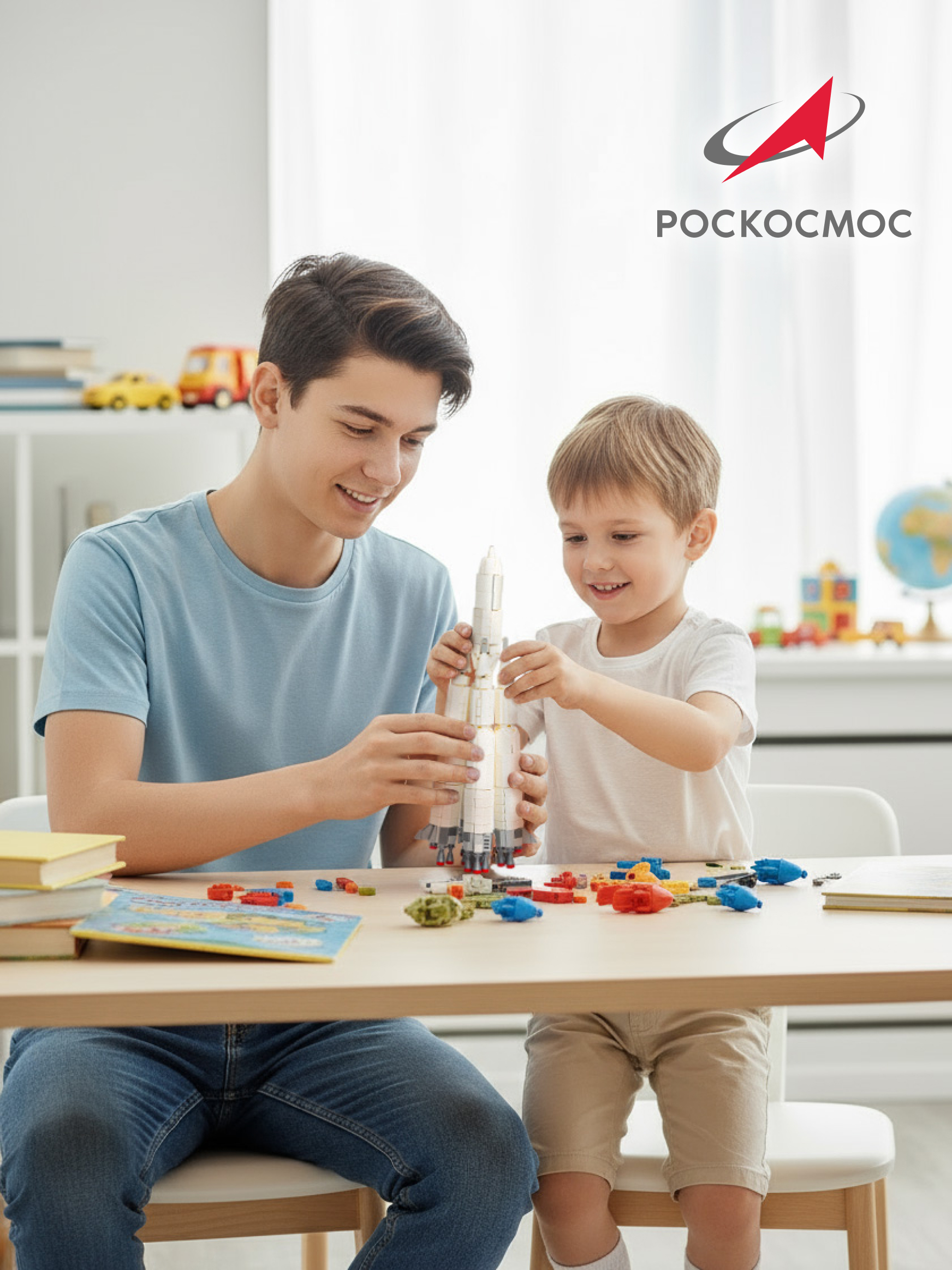 Конструктор Роскосмос Ракета-носитель Спутник 717 дет. - фото 9