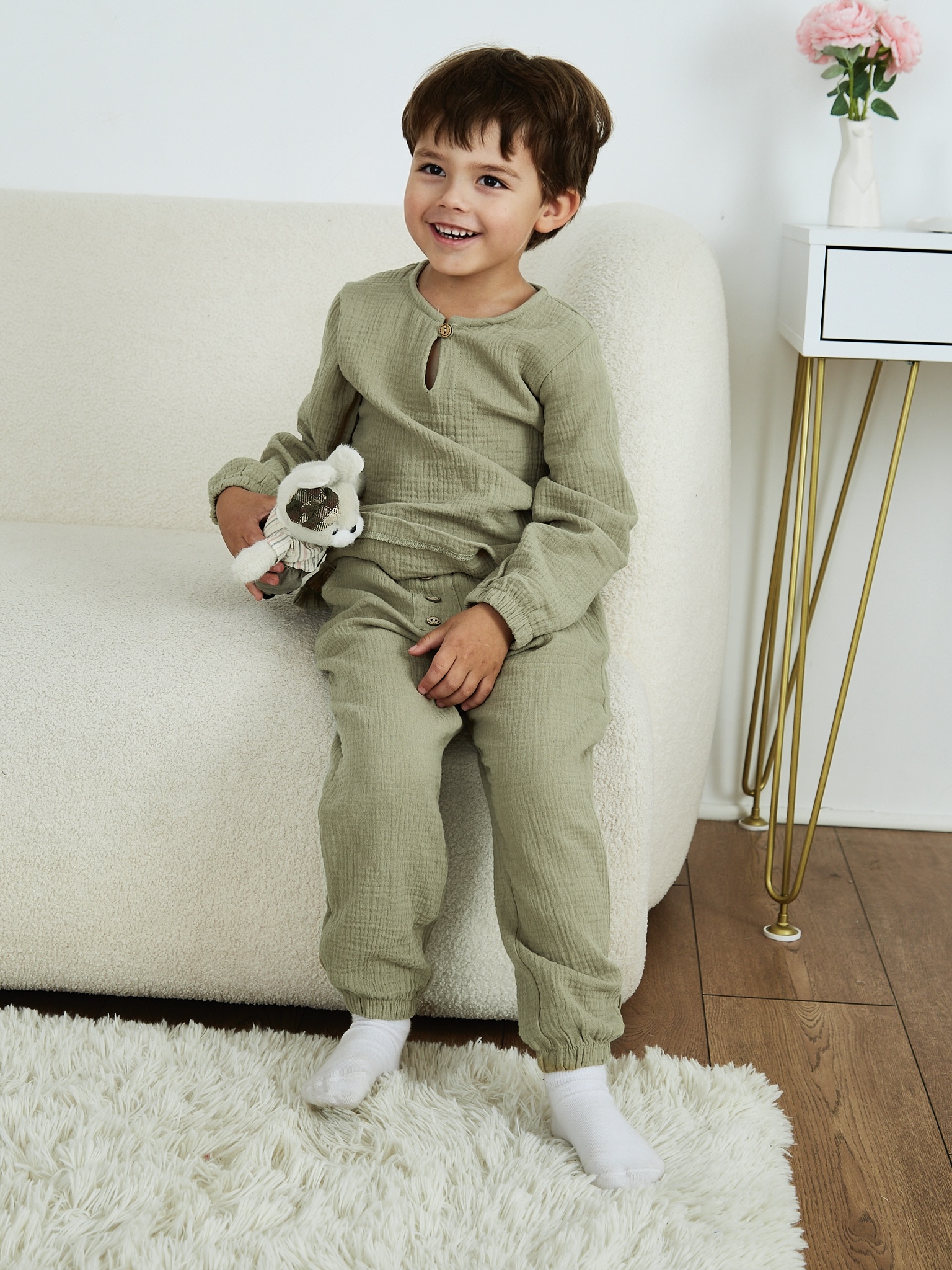 Лонгслив и брюки MOUN Костюм_муслин_эвкалипт - фото 11