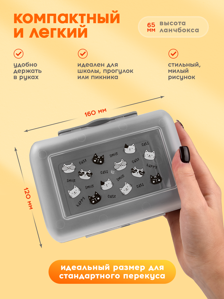 Ланч бокс BOOL-BOOL с декором - фото 2