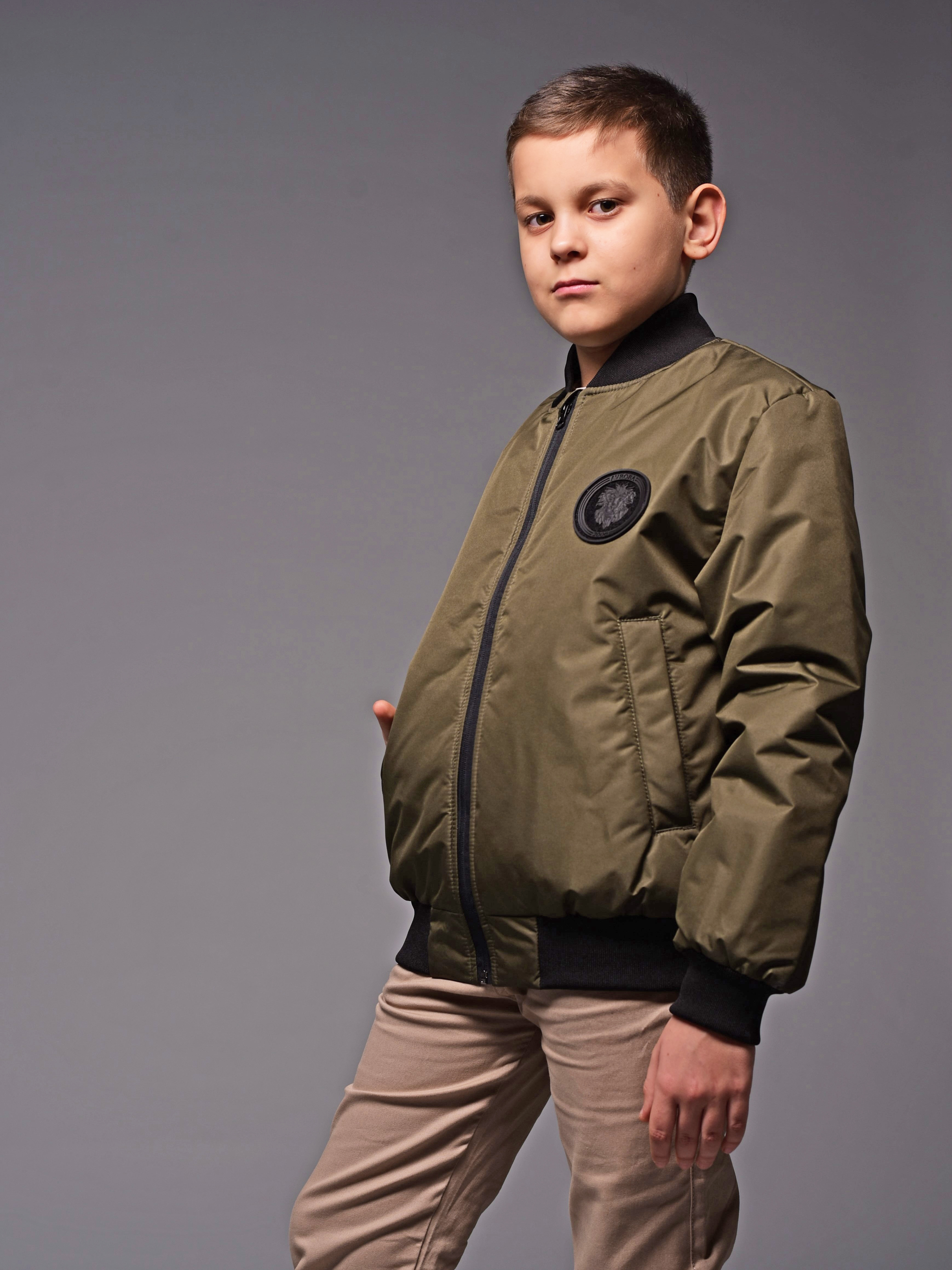 Бомбер Аврора 1039-М/хаки - фото 5