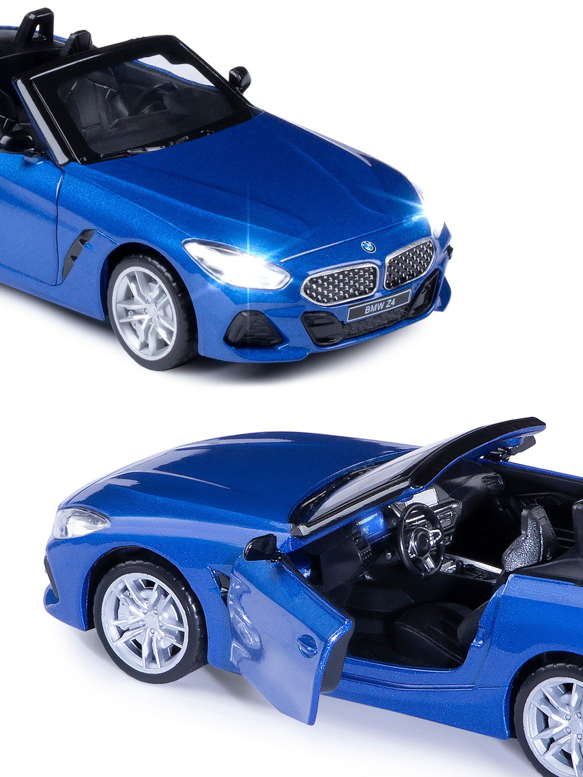 Автомобиль АВТОпанорама BMW Z4 M40i 1:30 JB1251542 - фото 13