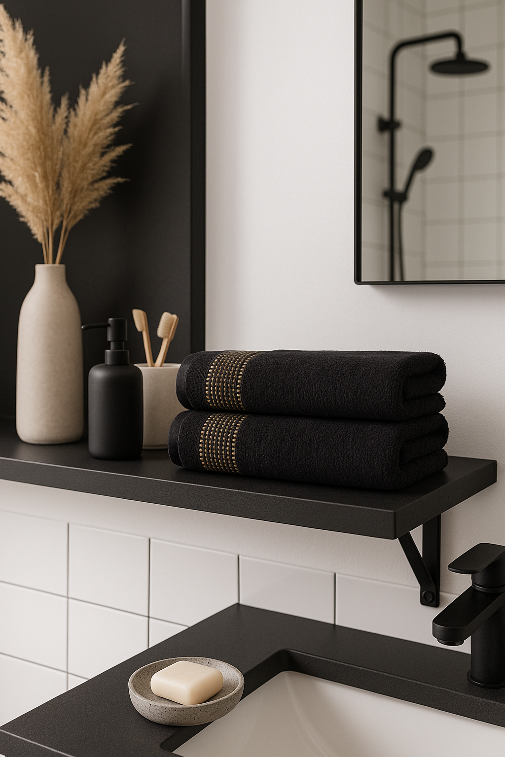 Полотенце Ночь Нежна Goldy 70 x 130 см 2 шт. - фото 2