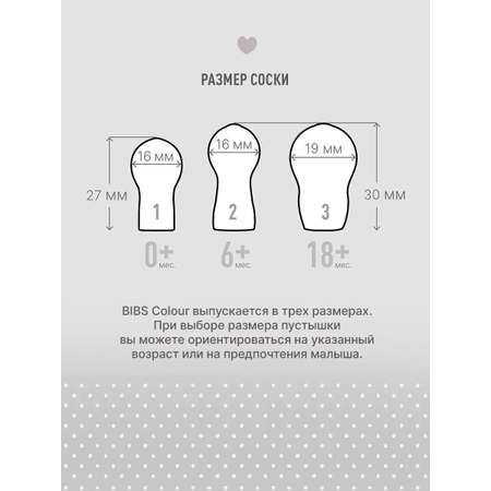 Пустышка BIBS от 0 мес. 2 шт.