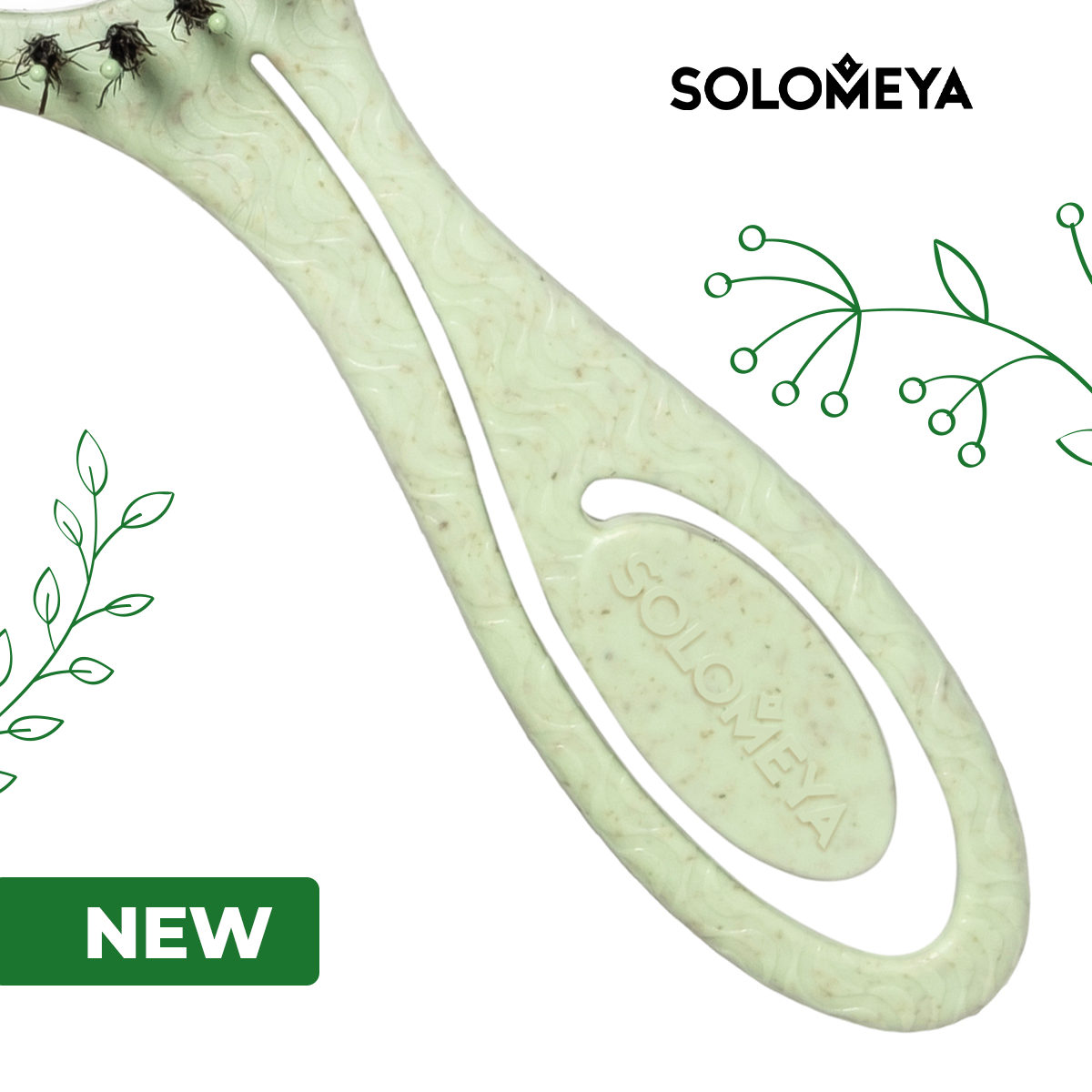 Расческа SOLOMEYA натуральная щетина - фото 7