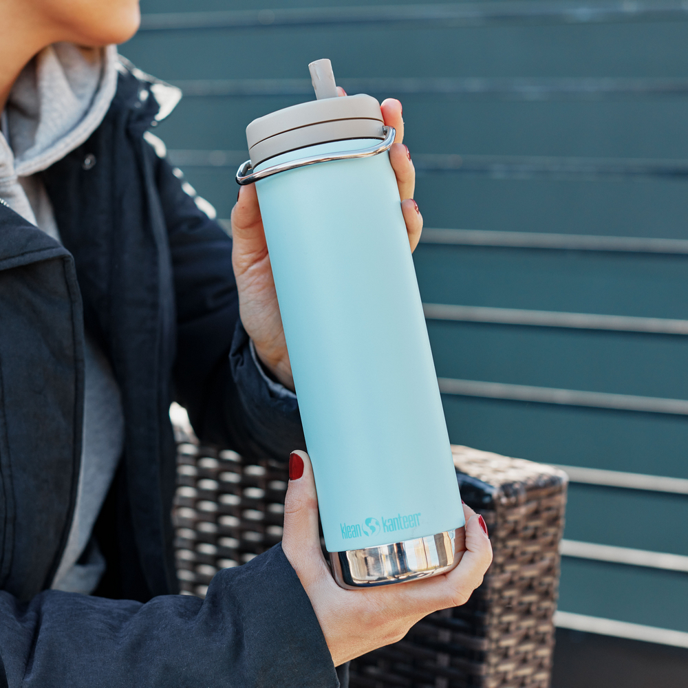 Термокружка Klean Kanteen TKWide Twist Cap 20oz Blue Tint 592 мл - фото 7