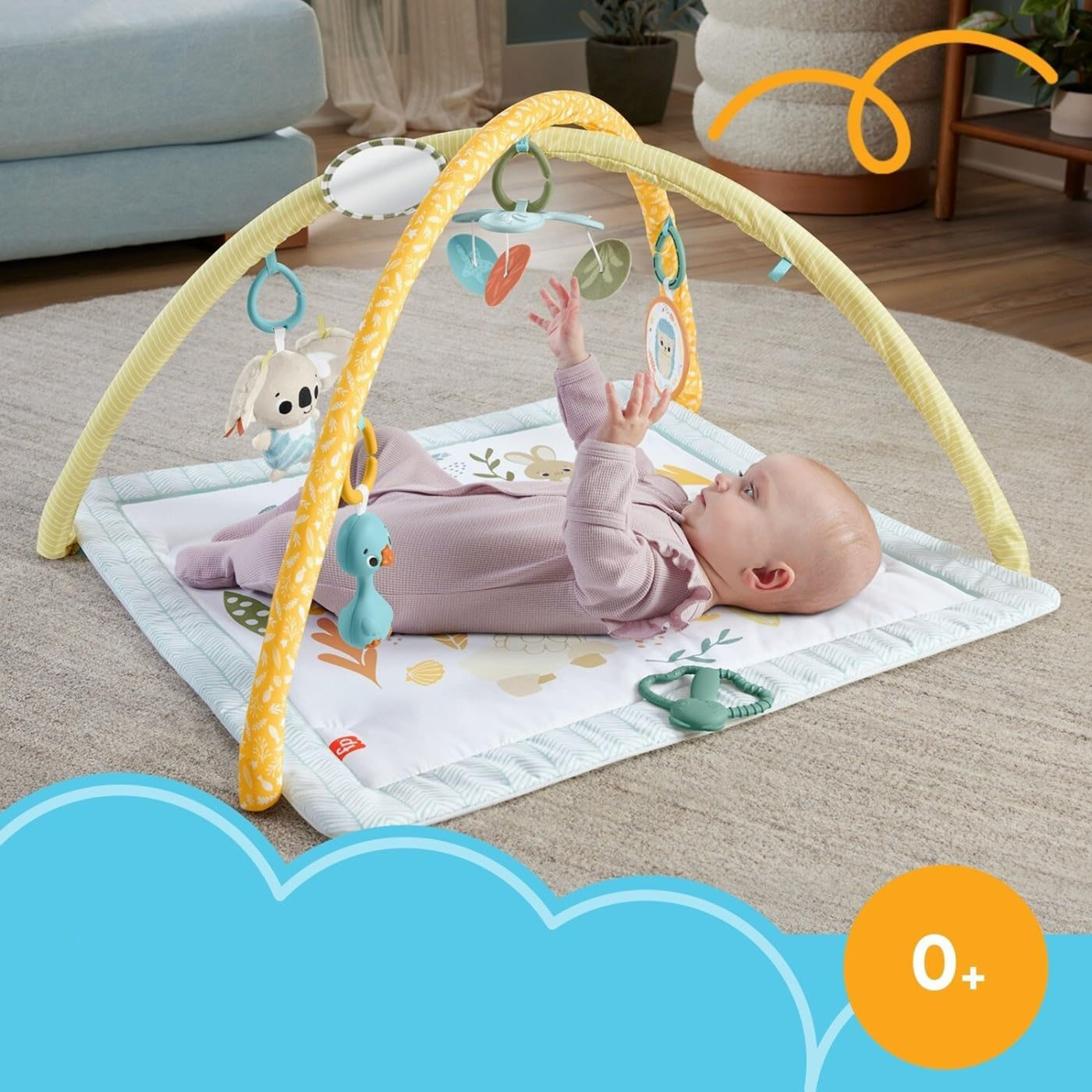Коврик Fisher Price с дугами Первые прикосновения ребенка - фото 6