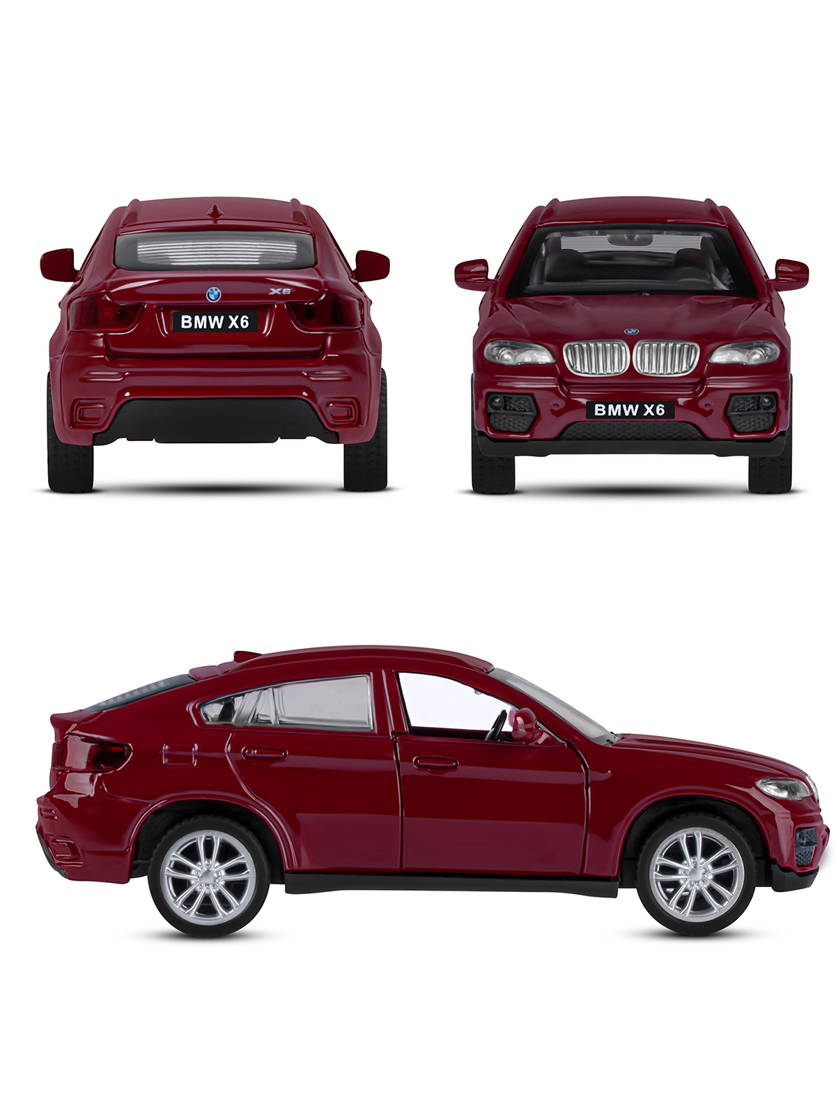 Внедорожник АВТОпанорама BMW X6 1:43 JB1251252 - фото 5