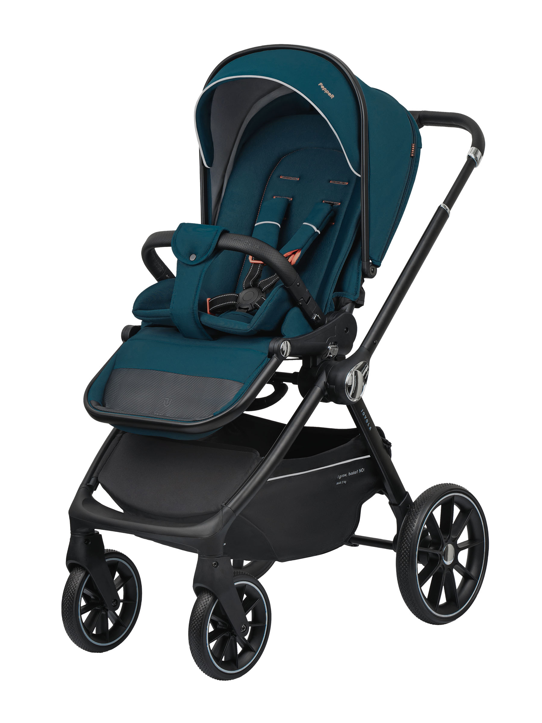 Коляска прогулочная JOVOLA Pepper всесезонная зеленый - фото 10