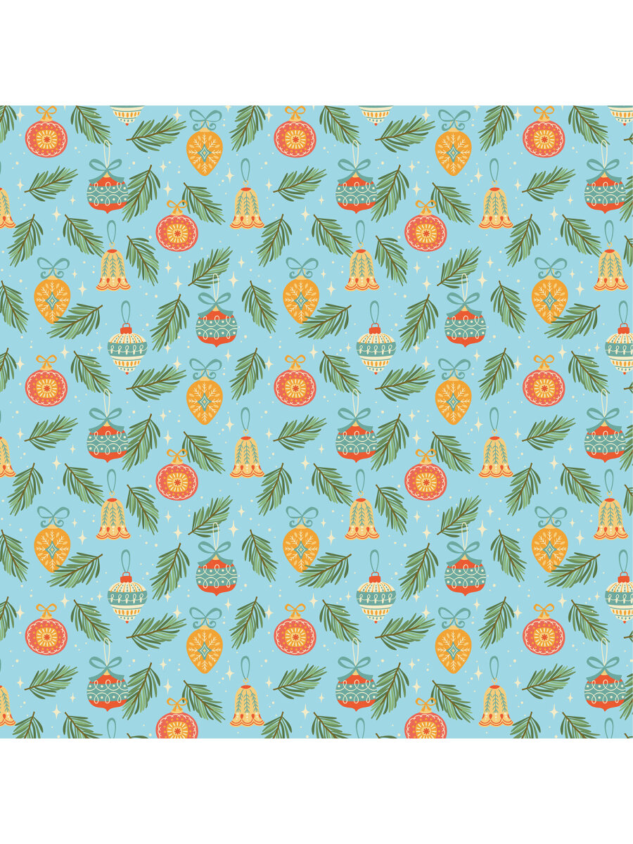 Упаковочная бумага Золотая сказка для новогодних подарков в рулоне 70х100 см набор 3 штуки - фото 7