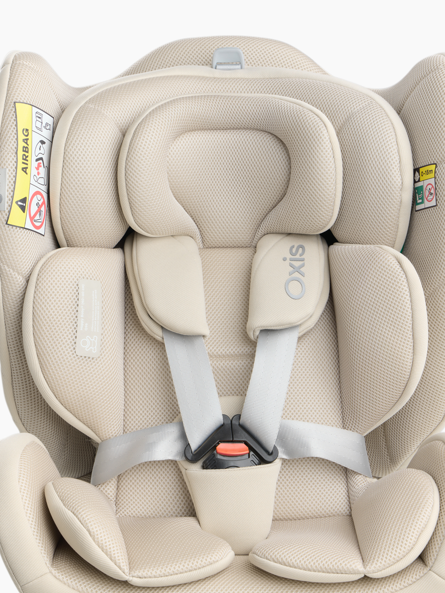 Автокресло Happy Baby Oxis 0+/1/2/3 (0-36 кг) бежевый - фото 18