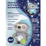 Мягкая игрушка ленивец 27 см