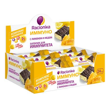 Батончик Racionika Иммуно лимон-мед 30г