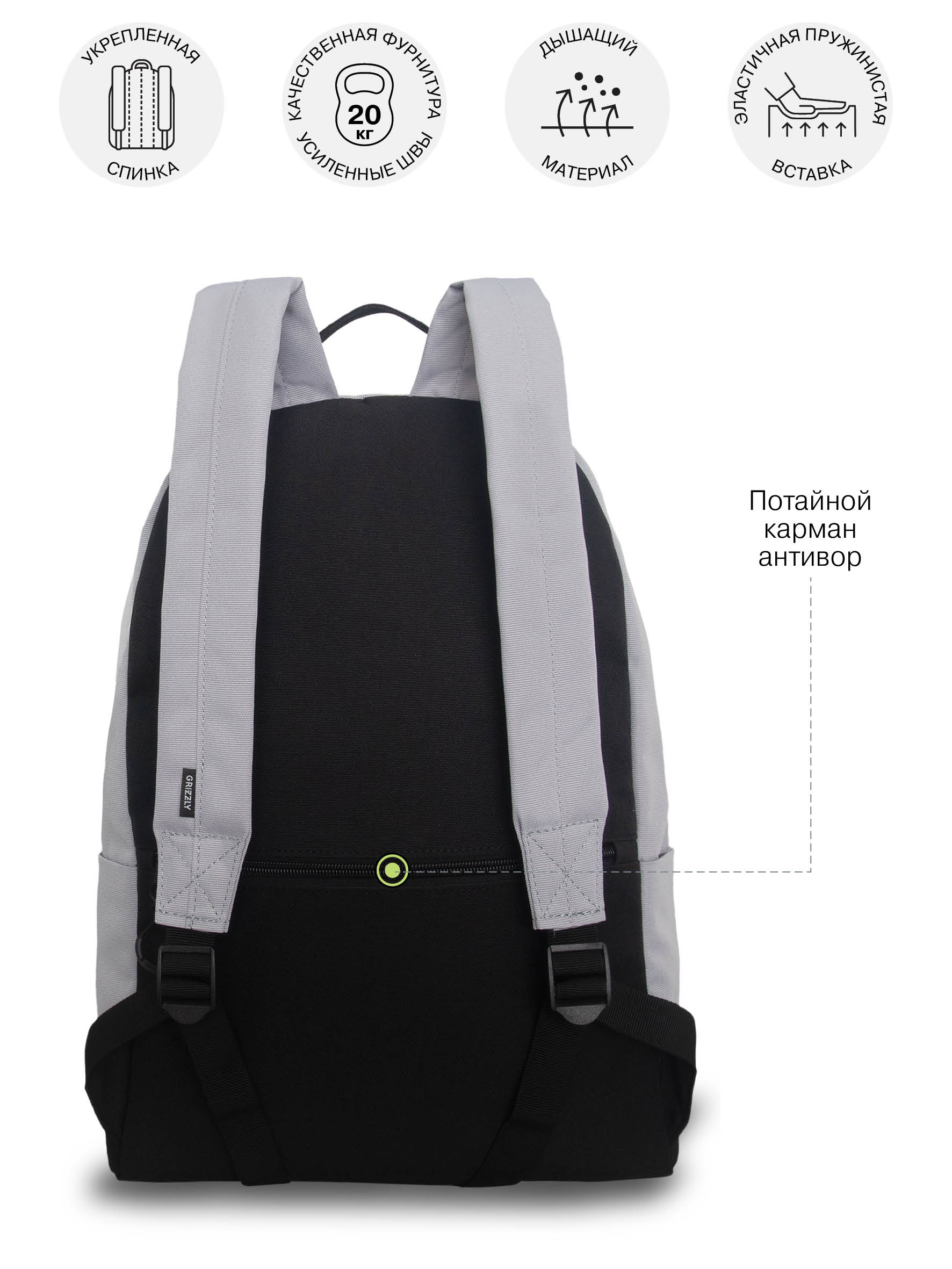 Рюкзак Grizzly для мальчика - фото 8