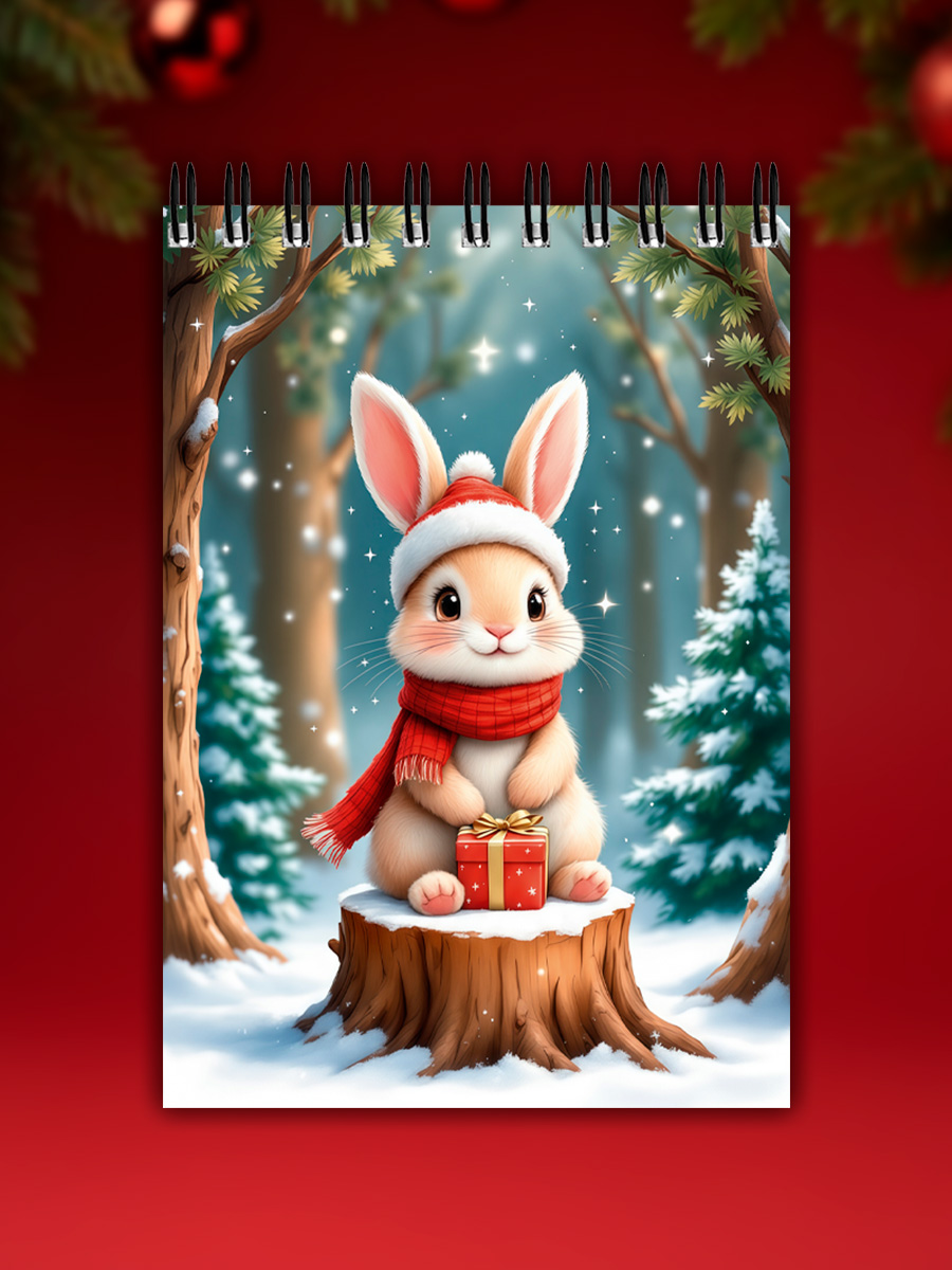 Блокнот Prof-Press Новогодние зверушки 32 лист. - фото 10