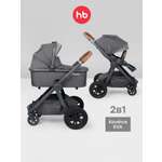 Коляска 2в1 Happy Baby Mommer pro серый