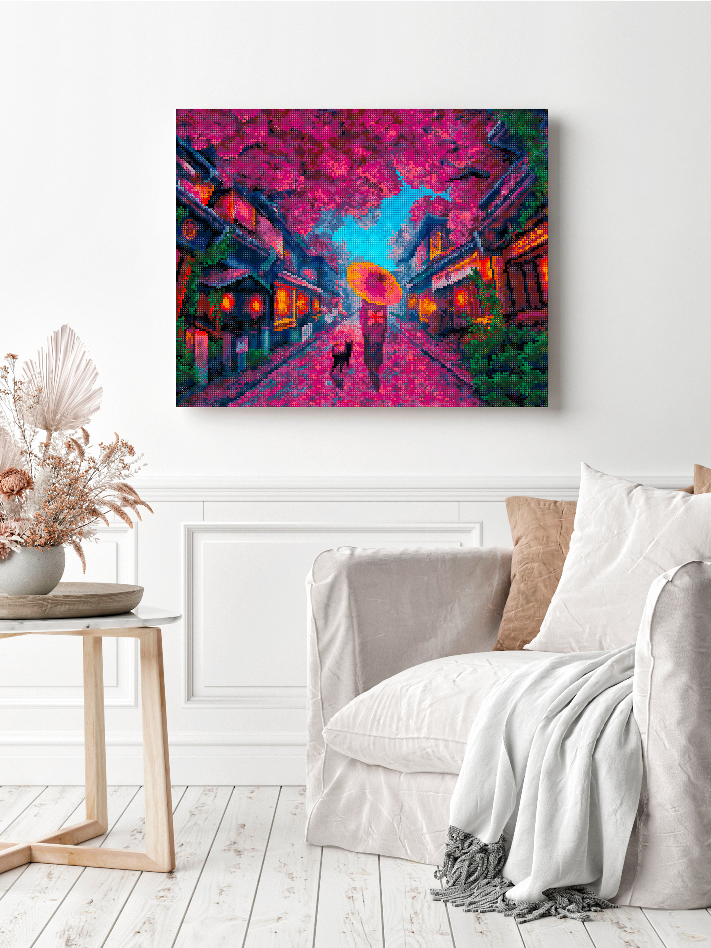 Алмазная мозаика Art sensation Прогулка под сакурой - фото 3