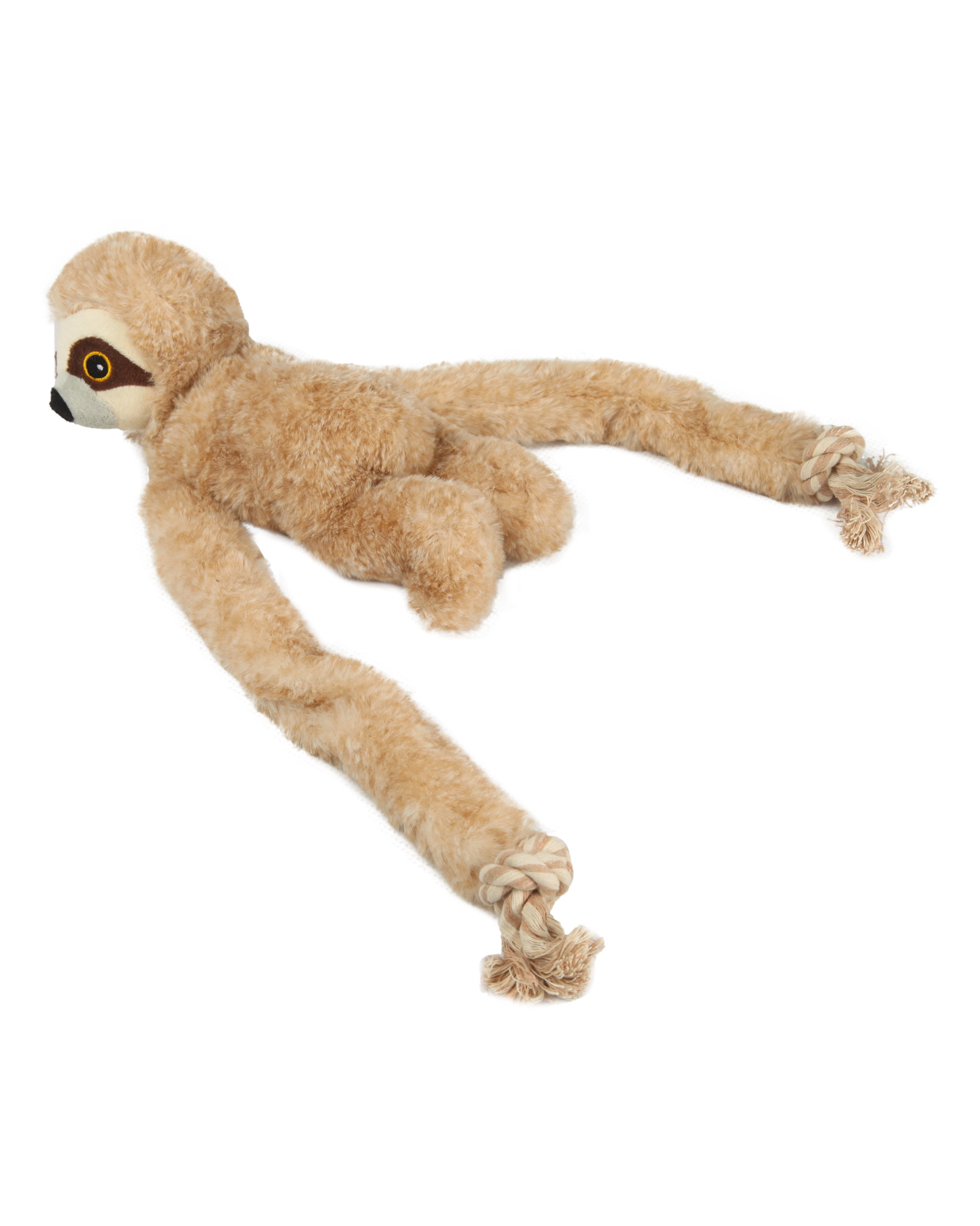 Игрушка для собак Barbaks Ленивец Леонид пищит с канатиком 60*26см - фото 6