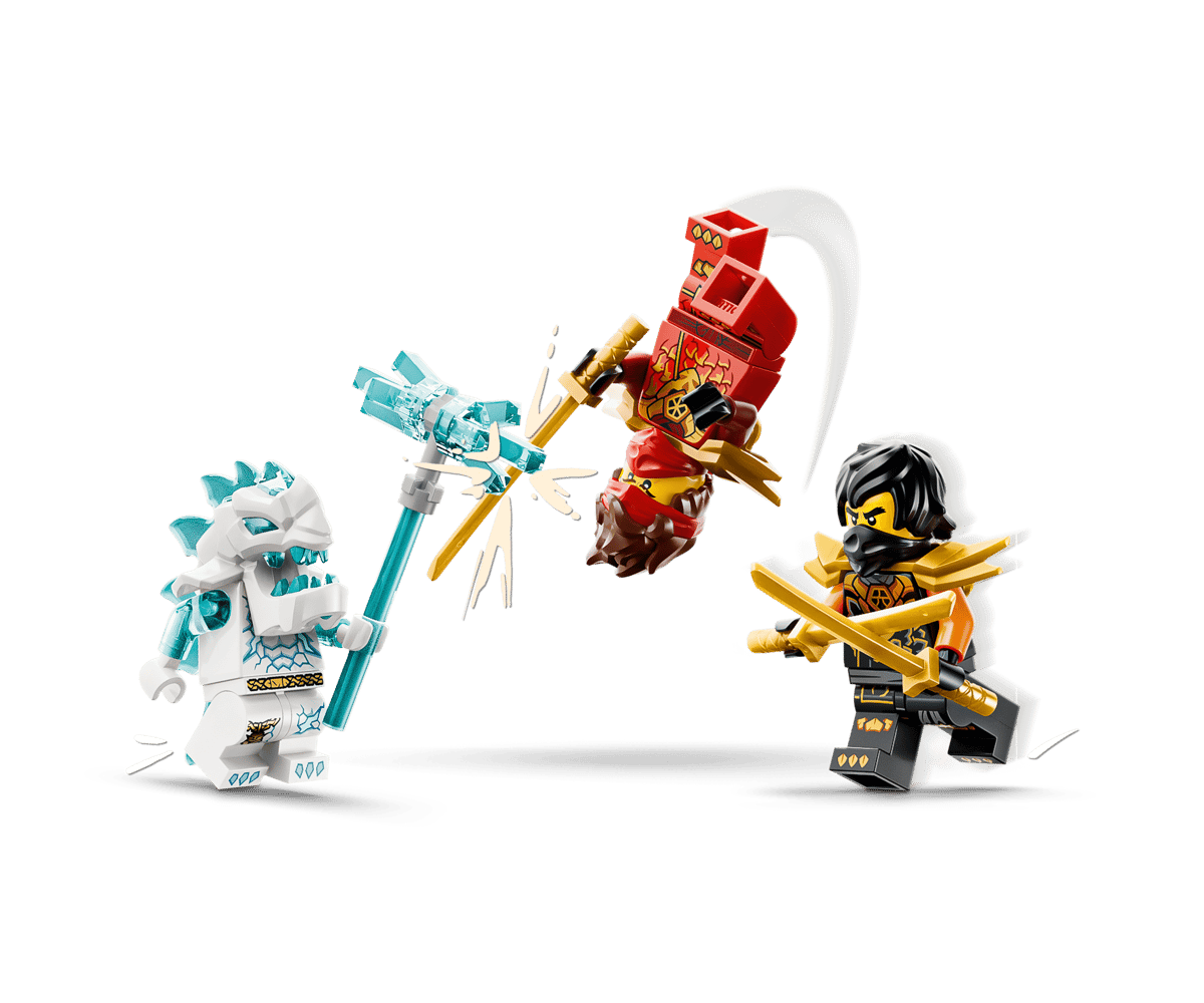 Конструктор LEGO NINJAGO Машинки Кая и Коула 394 дет. - фото 4