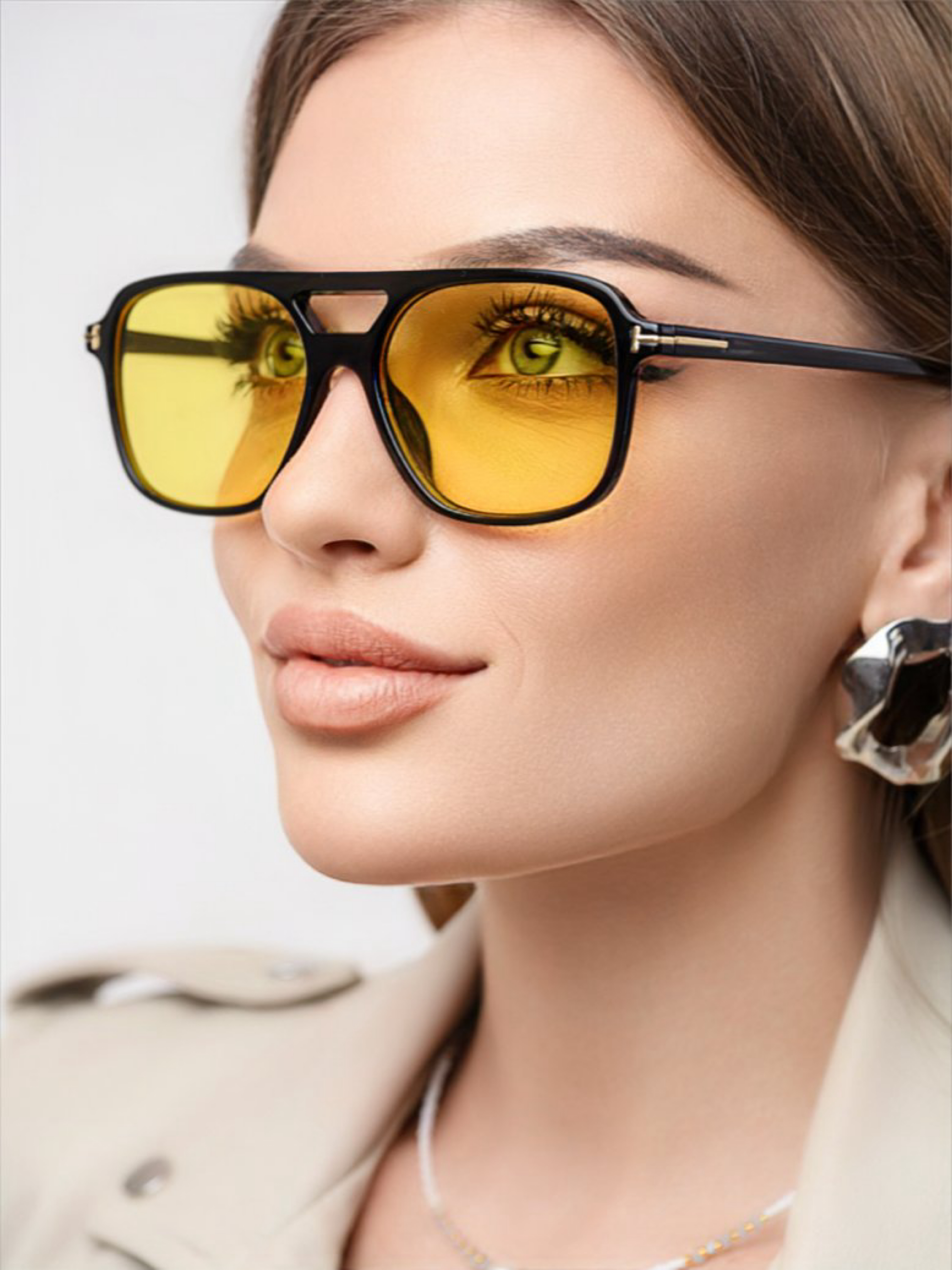 Очки солнцезащитные Pretty Mania RANG604-BKYE - фото 1