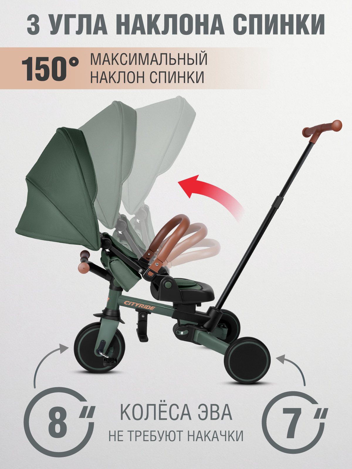 Трехколесный велосипед CITYRIDE - фото 8