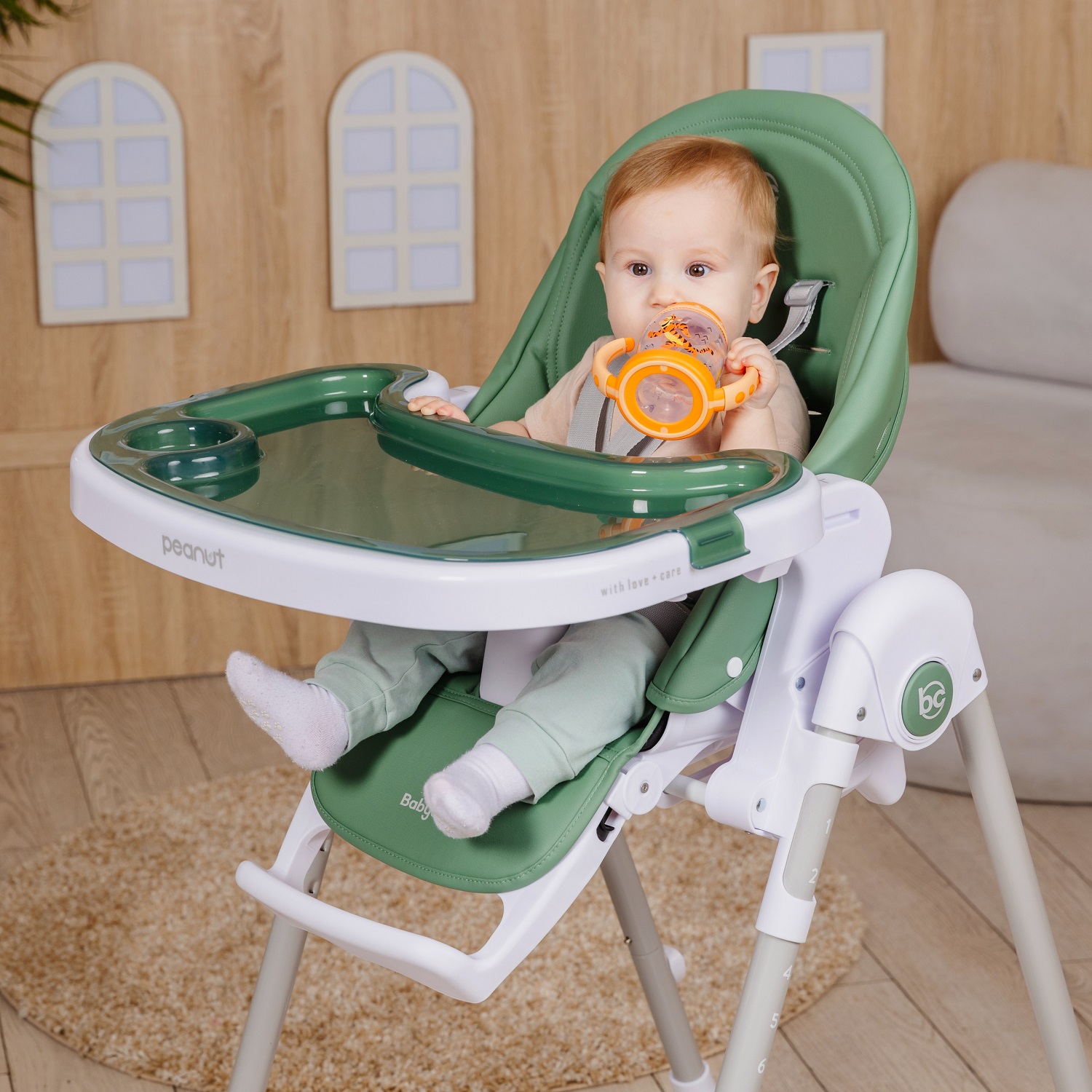 Стульчик для кормления BabyCare Peanut классический - фото 16