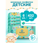 Влажные салфетки Bebena 6 упак. 432 шт.