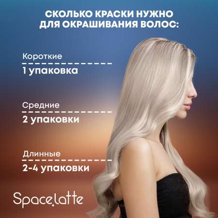 Краска для волос Space Latte Осветляющий крем 0.0