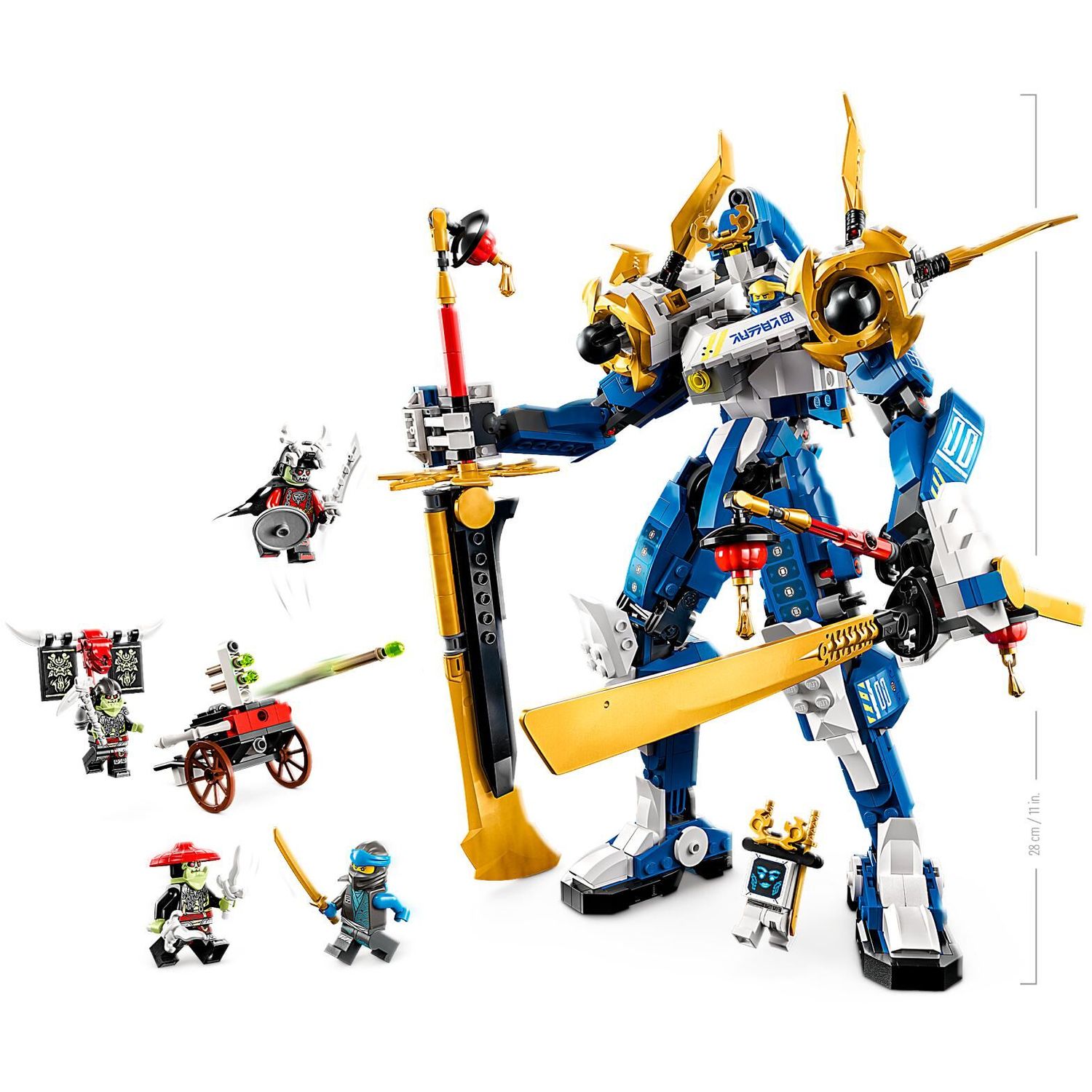 Конструктор LEGO NINJAGO Механический титан Джея блочный - фото 8