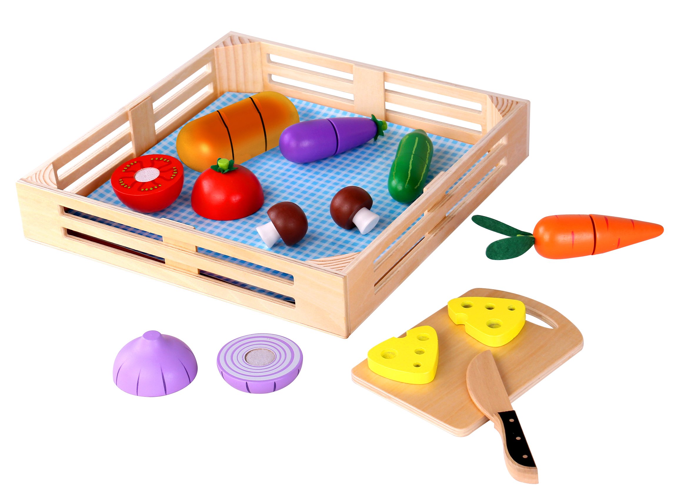 Игровой набор Tooky Toy продукты, прилавок, касса, тележки и корзинки - фото 2
