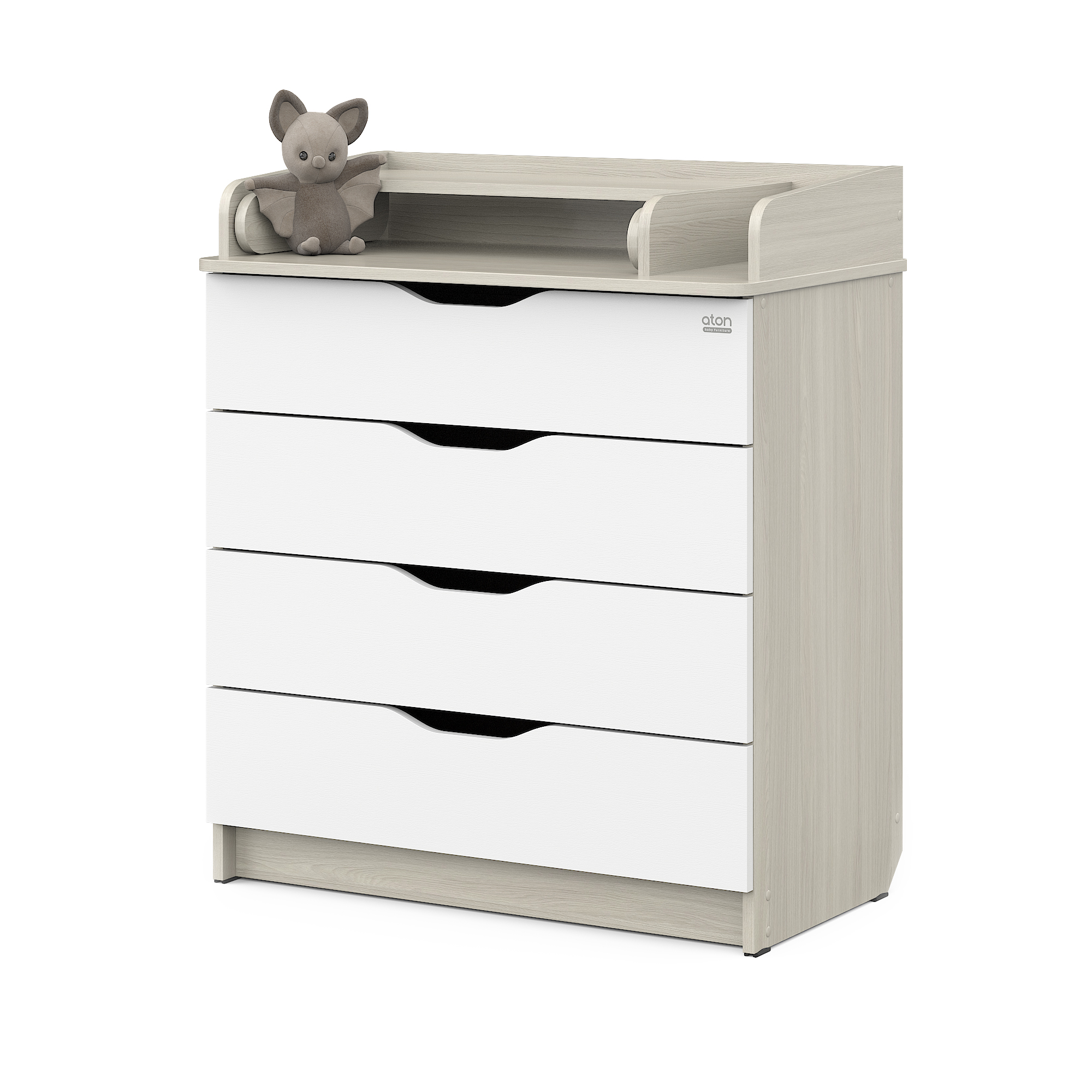Комод пеленальный aton baby furniture Loft (шимо светлый, белый) - фото 3