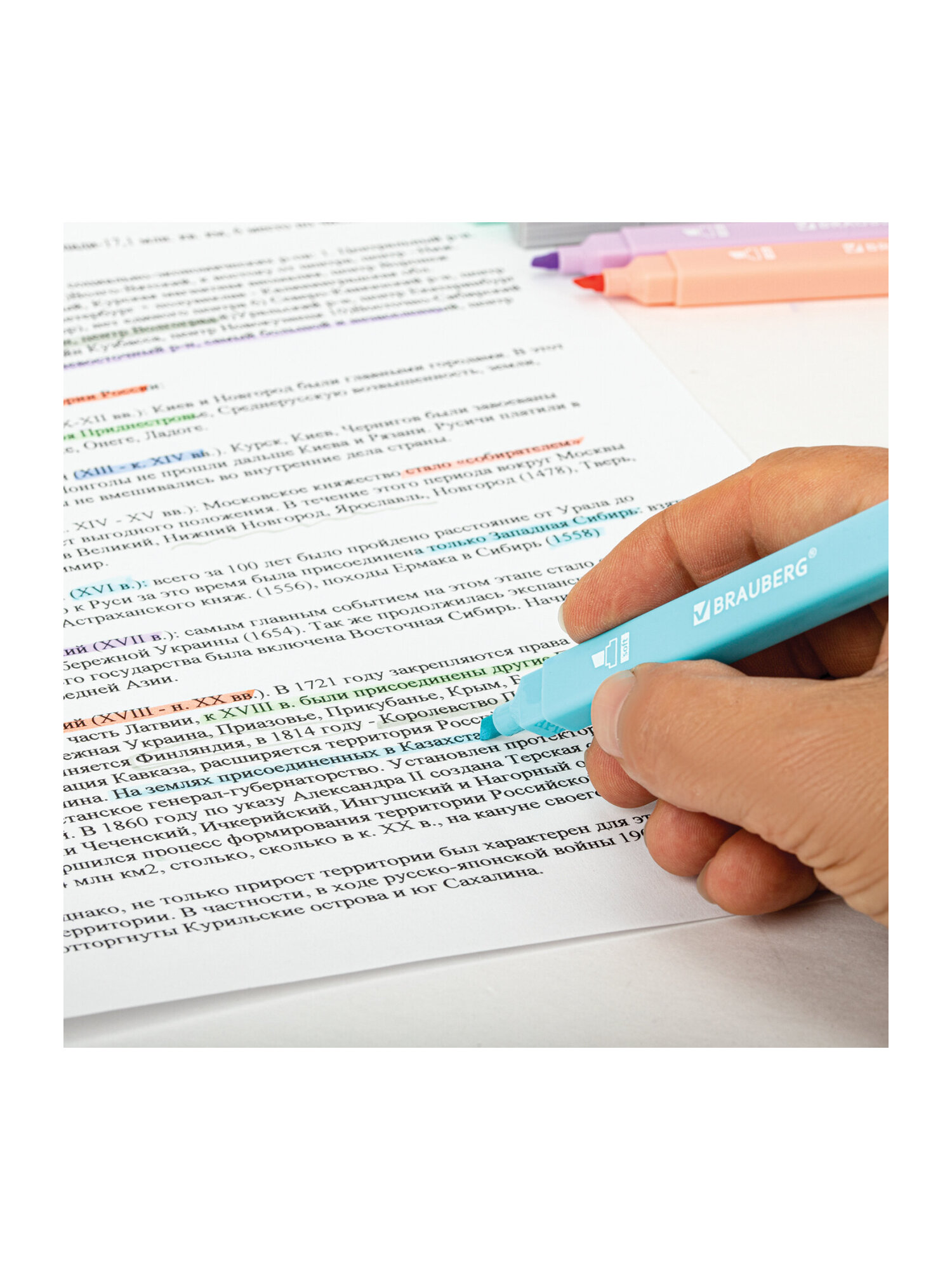Текстовыделители Brauberg 6 шт. - фото 15