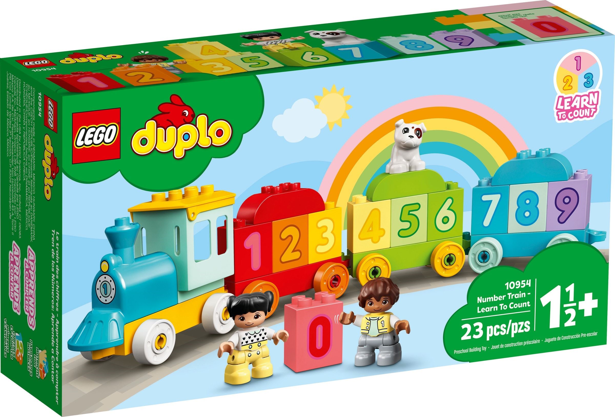 Изображение товара Конструктор LEGO DUPLO Поезд с цифрами 10954 развитие моторики и счета