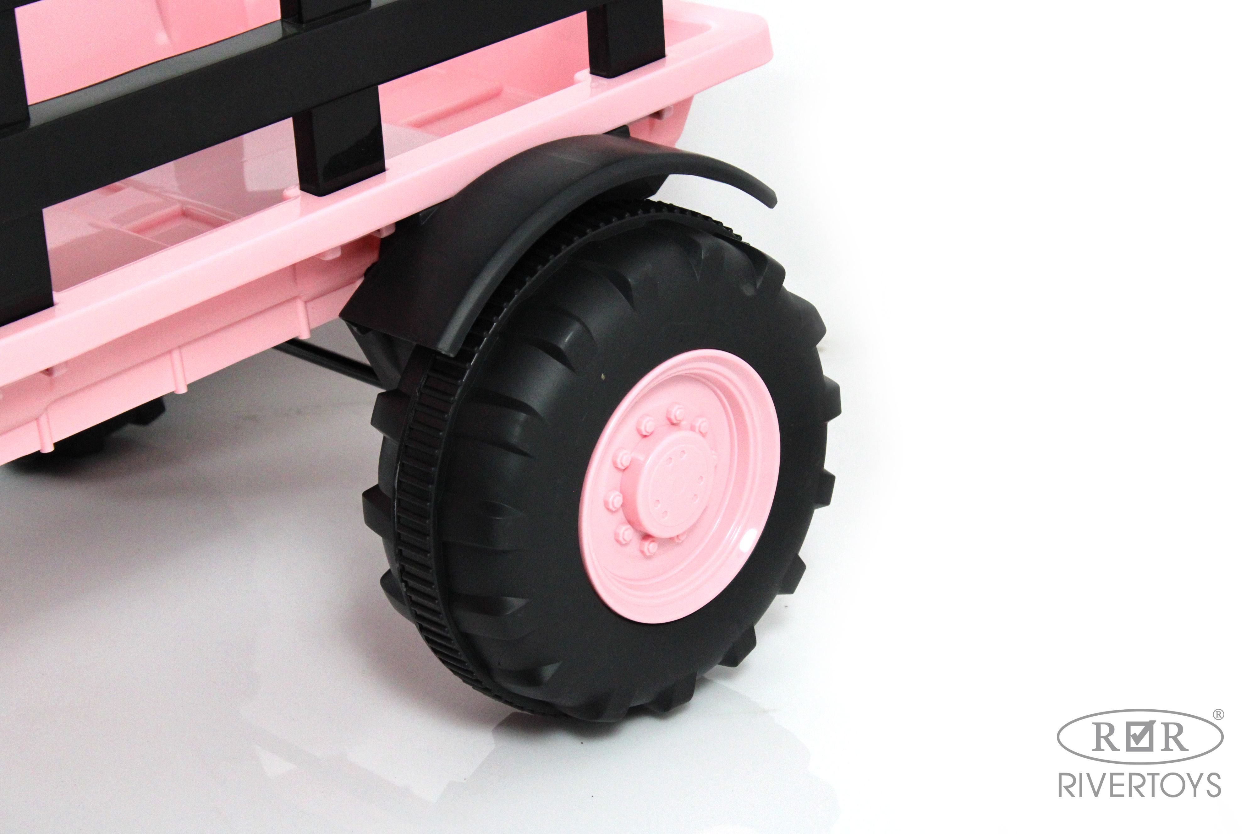 Электромобиль RIVERTOYS O555OO-PINK С пультом ДУ - фото 13