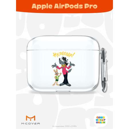 Силиконовый чехол Mcover для Apple AirPods Pro с карабином мультик Советский