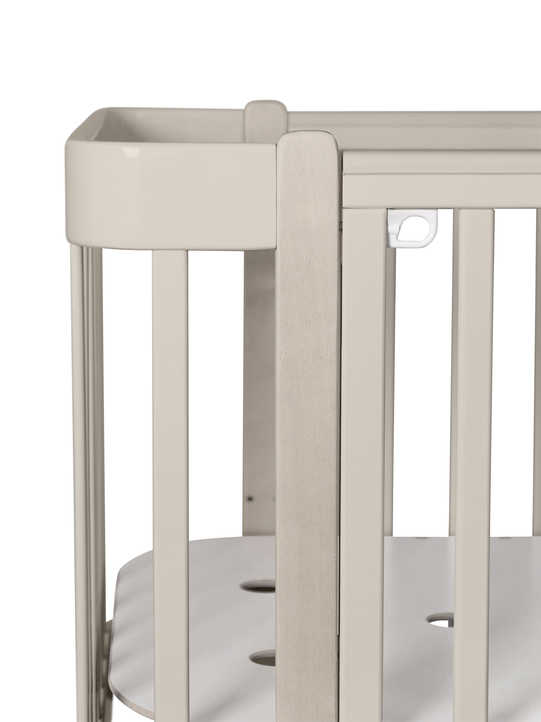 Детская кроватка Ingo Tiny кашемир-кашемир, продольный маятник - фото 11