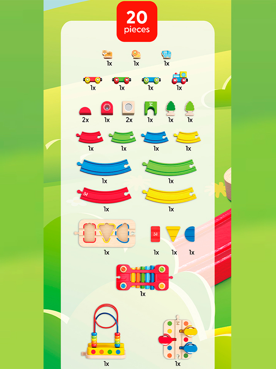 Развивающая железная дорога Hape E3826_HP - фото 12